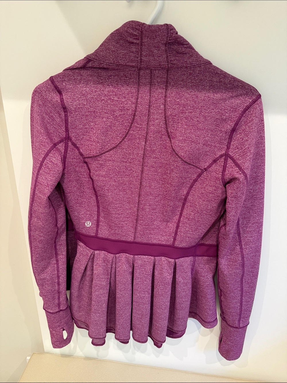 lululemon athletica Purple Heather Pleated Back Athletic Jacket